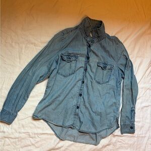 Angels Light Blue Denim Shirt